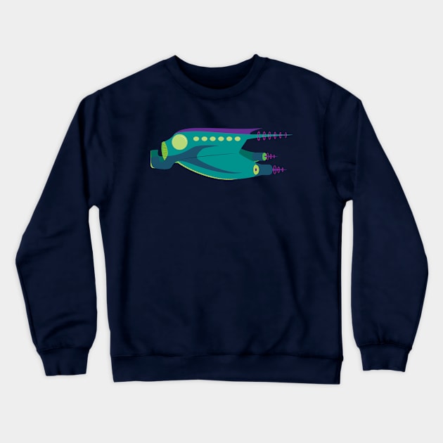 The Mantaship Crewneck Sweatshirt by MadArtisan